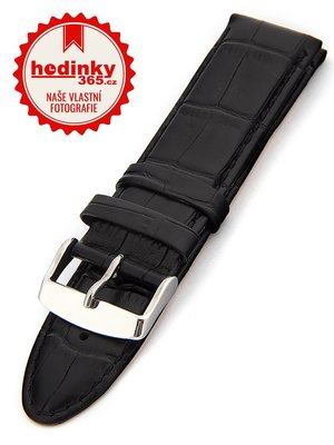Unisex black leather strap HYP-01-NERO