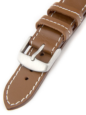Men's leather light brown strap H-5-F