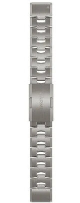 Metal bracelet Garmin QuickFit 22mm, titanium (Fenix 7/6/5, Epix 2 aj.)