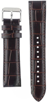 Brown leather strap Orient UL00A011J0, silver buckle (for model RA-AA0C)
