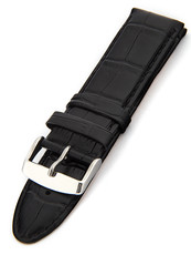 Unisex black leather strap HYP-01-NERO