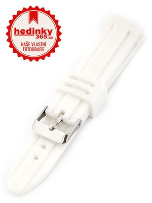 Unisex white silicone strap SC-01B