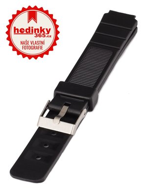 Black unisex plastic strap for P038 watches