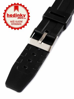 Black unisex plastic strap for P091 watches