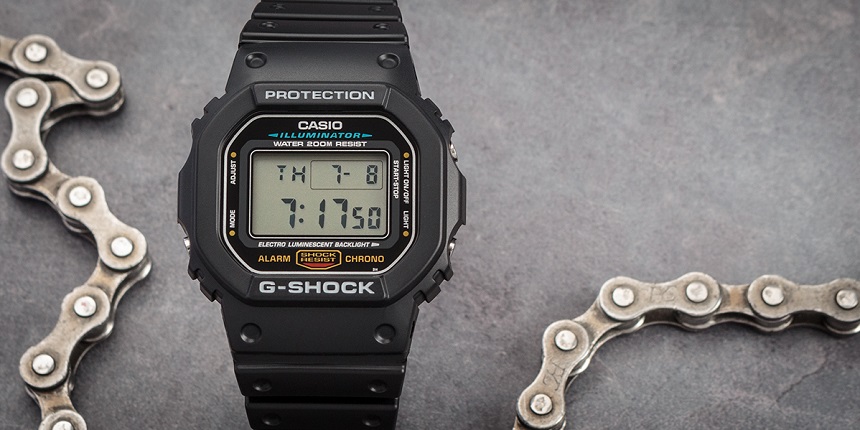 Casio G-Shock DW-5600 90's PROTECTOR DW-5600P-7ER Waterproof > Man Watches