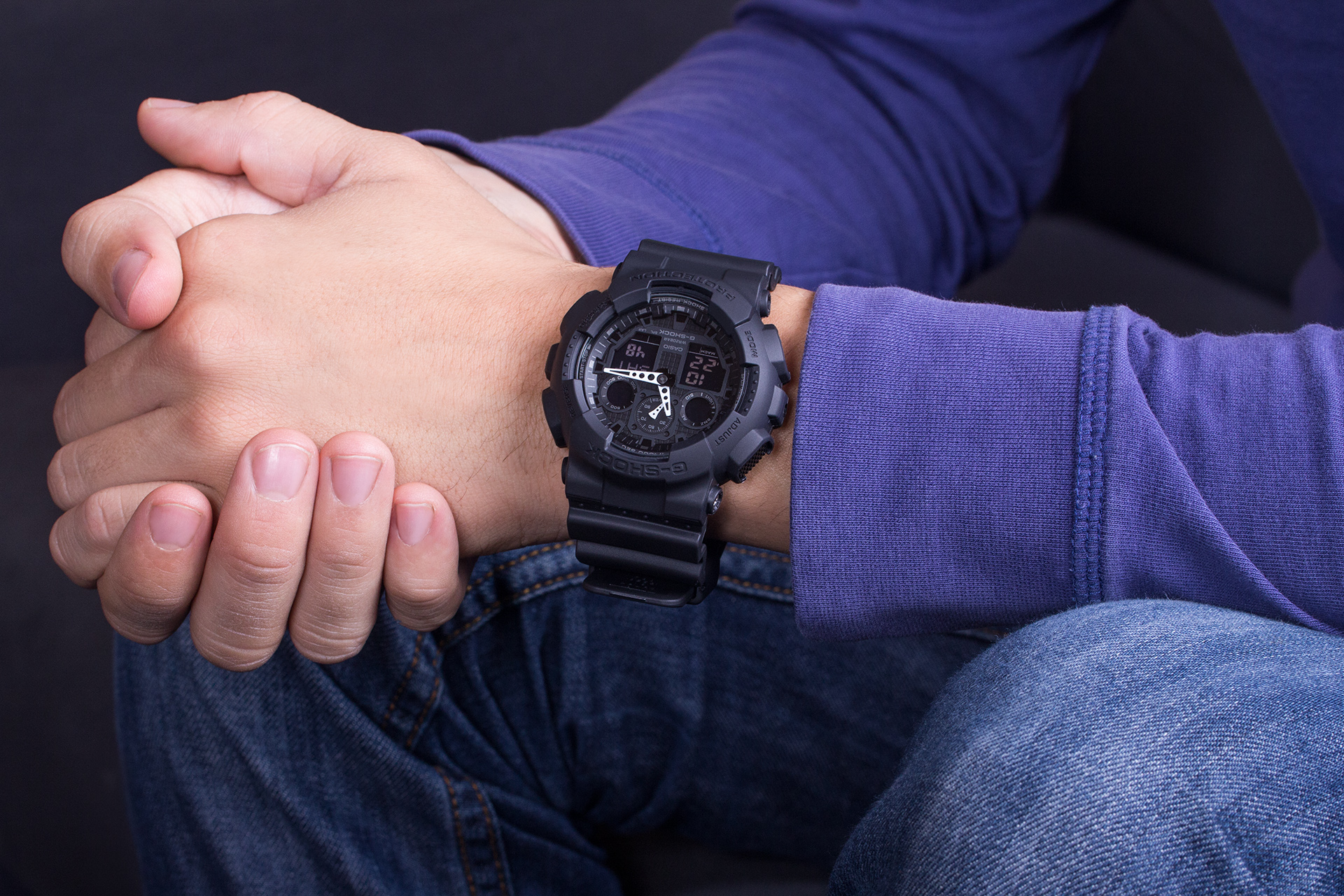 How to set up Casio GShock GA100 (user manual, user guide)