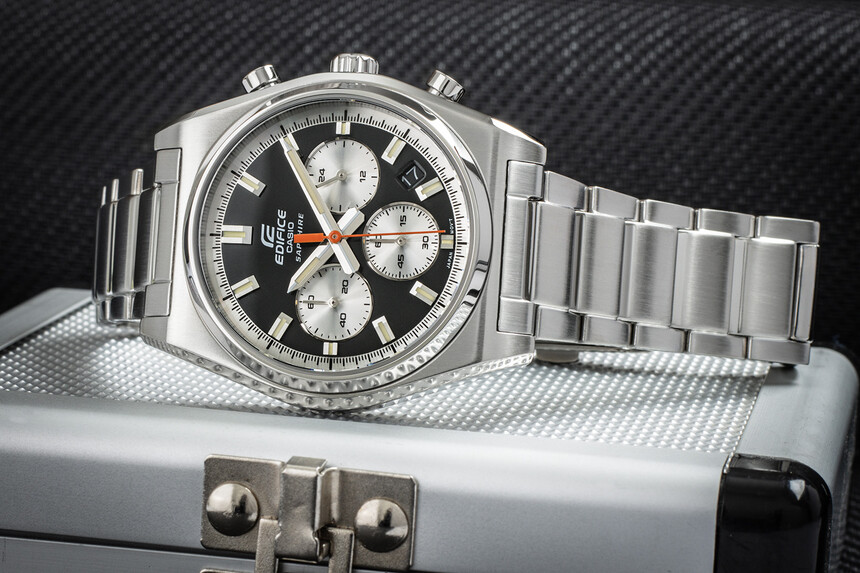 Casio Edifice EFB-730 with a black dial.