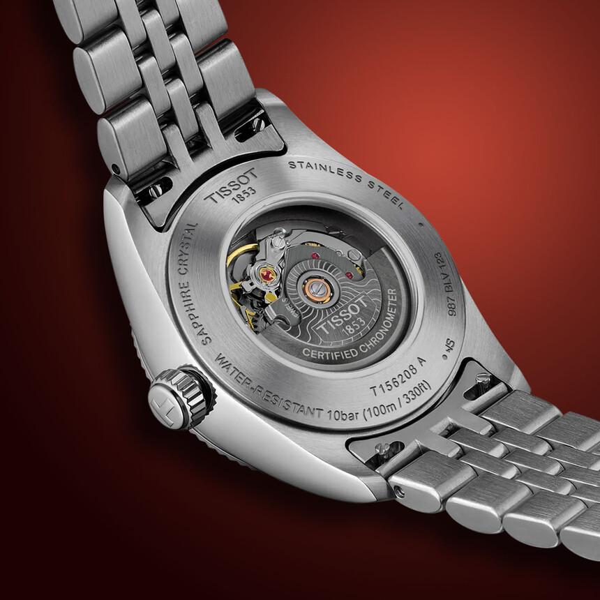 A view through the display caseback at the Powermatic 80 COSC. Source: www.monochrome-watches.com