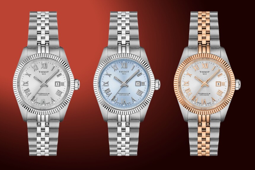 Ladies’ variants of the Tissot Ballade Automatic. Source: www.monochrome-watches.com