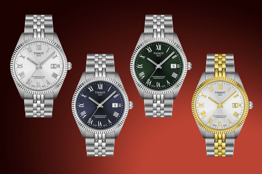 Colour variants of the Tissot Ballade Automatic. Source: www.monochrome-watches.com