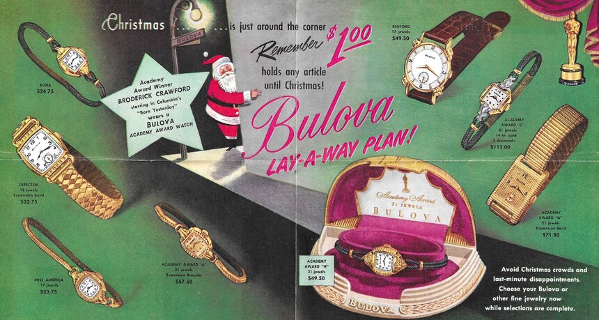 Period ad for Bulova women’s models. Source: www.mybulova.com