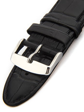 Unisex black leather strap HYP-01-NERO