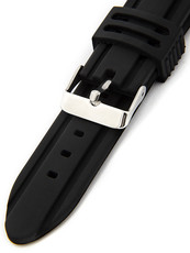 Men's black silicone strap NC-01A