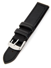 Men's black leather strap H-5-A