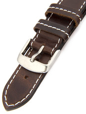 Unisex brown leather strap H-5-D