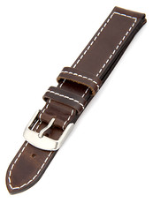 Unisex brown leather strap H-5-D