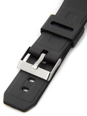 Men's black plastic strap P046