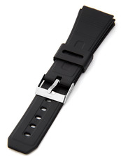 Men's black plastic strap P046