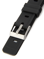 Unisex black plastic strap P068