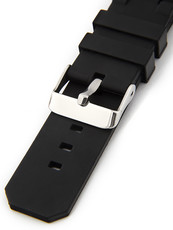 Unisex black silicone strap SC-02A
