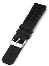 Unisex black silicone strap SC-02A