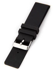 Unisex black silicone strap SC-04A