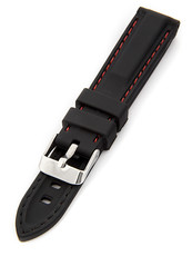 Unisex black silicone strap SC-05A