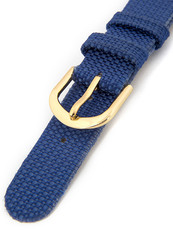 Children's blue leatherette strap R-DBL2