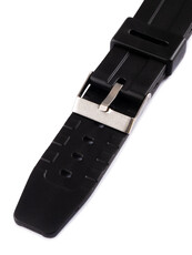 Black unisex plastic strap for P091 watches
