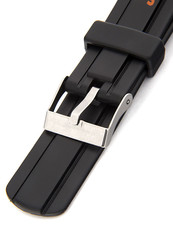 Unisex plastic black strap for watches P064-1