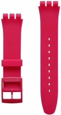 Women's pink silicone strap for watches Swatch ASUOR704