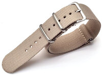 Nylon strap Ricardo, Beige, NATO