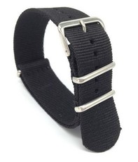 Nato strap nylon black R1