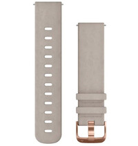 Leather strap Garmin 20mm (pro Venu, Venu Sq, Venu Sq 2, Venu 2 plus aj.), Grey, Quick Release