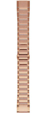 Metal bracelet Garmin QuickFit 20mm, metallic, rose gold (Fenix 7S/6S/5S)