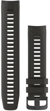 Strap Garmin Instinct, silicone, black, black clasp