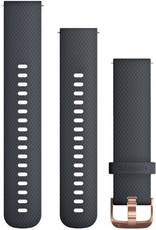 Garmin 20mm silicone strap (for Venu, Venu Sq, Venu 2 plus etc.), blue, Quick Release, + extended section, 010-12561-11