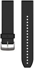 Garmin 22mm silicone strap (for Garmin Fenix 8/7/6 (47mm), Epix 2 etc.), black V4, QuickFit, 010-12500-00