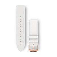 Leather strap Garmin 20mm (pro Venu, Venu Sq, Venu 2 plus aj.), White V1, Quick Release