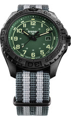 Traser P96 Outdoor Pioneer Evolution  Green leather NATO strap 109038