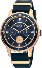 Esprit Brisk Rubber Dark Blue Rosegold ES1L140P0055