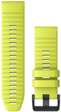Silicone strap Garmin 26mm (for Garmin Fenix 8/7X/6X (51mm), Tactix, etc.), yellow V1, QuickFit, 010-12864-04