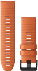 Silicone strap Garmin 26mm (for Garmin Fenix 8/7X/6X (51mm), Tactix, etc.), orange, QuickFit, 010-12864-01