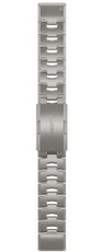 Titanium bracelet Garmin 22mm (pro Garmin Fenix 8/7/6 (47mm), Epix 2 aj.), Silver, QuickFit