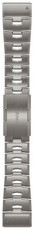 Titanium bracelet Garmin 26mm (for Garmin Fenix 8/7X/6X (51mm), Tactix, etc.), grey, QuickFit, 010-12864-08