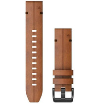 Leather strap Garmin 22mm (for Garmin Fenix 8/7/6 (47mm), Epix 2, etc.), brown V1, QuickFit, 010-12863-05