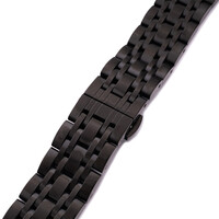 Men's black metallic bracelet for watches LUX-03