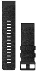 Strap Garmin QuickFit 26mm, nylon, dark grey, black clasp (Fenix 7X/6X/5X, Tactix aj.)