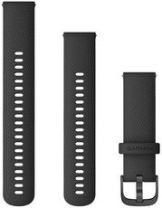 Garmin Strap Quick Release 22mm, Silicone, Black, Black Clasp