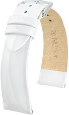 White leather strap Hirsch Diva M 01536100-2 (Calfskin)